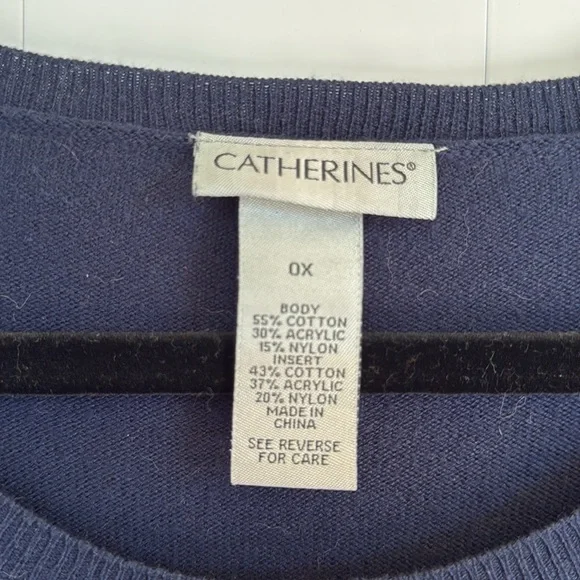 Chico's Blue Cat Sweater - Picture 4 of 5